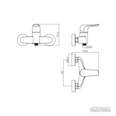Будкрам купить Palace Evo Смеситель для душа Palace Evo Смеситель для душа 2