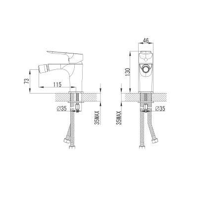 Будкрам купить TYROL Смеситель для биде TYROL Смеситель для биде 2