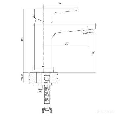 Будкрам купить VIGO S951-146 смеситель для умывальника с донным клапаном CLICK-CLACK VIGO S951-146 смеситель для умывальника с донным клапаном CLICK-CLACK 3