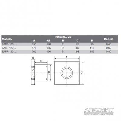 Будкрам купити EAFR-100 beige Витяжний вентилятор, колір беж EAFR-100 beige Витяжний вентилятор, колір беж 2