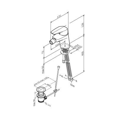 Будкрам купить Gem Смеситель для биде, излив 104 мм, хром Gem Смеситель для биде, излив 104 мм, хром 2