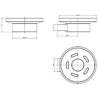 Будкрам купить STYLE Мыльница настенная, хром STYLE Мыльница настенная, хром 2