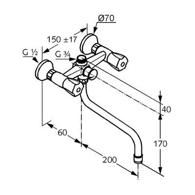Будкрам купити Standard Змішувач д/ванни універсальний Standard Змішувач д/ванни універсальний 2