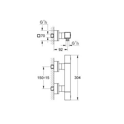 Будкрам купити GROHETERM Cube Термостат д/душу GROHETERM Cube Термостат д/душу 2