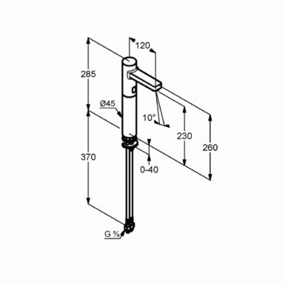 Будкрам купити Zenta 230 Змішувач д/раковини, сенсорний Zenta 230 Змішувач д/раковини, сенсорний 2
