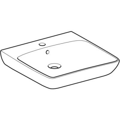 Будкрам купити Selnova Comfort Умивальник 55см для людей з обмеженими фізичними можливостями, з 1 отв.під змішувач та  переливом, білий глянець Selnova Comfort Умивальник 55см для людей з обмеженими фізичними можливостями, з 1 отв.під змішувач та  переливом, білий глянець 2