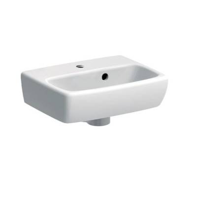 Будкрам купить Selnova Square Раковина с асимметричным переливом, с 1 отв.под смешаных параз., белый глянец