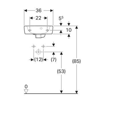 Будкрам купити Selnova Square Раковина з асиметричним переливом, з 1 отв.під зміш., білий глянець Selnova Square Раковина з асиметричним переливом, з 1 отв.під зміш., білий глянець 4