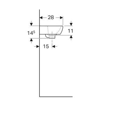 Будкрам купити Selnova Square Раковина з асиметричним переливом, з 1 отв.під зміш., білий глянець Selnova Square Раковина з асиметричним переливом, з 1 отв.під зміш., білий глянець 5