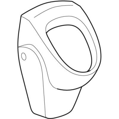 Будкрам купити Selnova, Уринал, задній підвід води, задній випуск, білий глянець Selnova, Уринал, задній підвід води, задній випуск, білий глянець 2