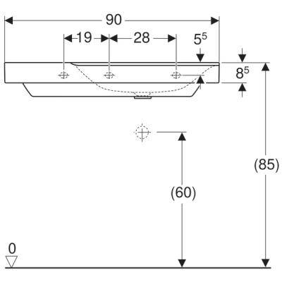 Будкрам купить Xeno2 Умывальник 90 см, с полкой слева, с 1 отверстием под смешаных параз., без перелива, покрытие KeraTect, цвет белый глянец Xeno2 Умывальник 90 см, с полкой слева, с 1 отверстием под смешаных параз., без перелива, покрытие KeraTect, цвет белый глянец 4