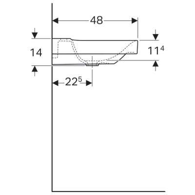 Будкрам купить Xeno2 Умывальник 90 см, с полкой слева, с 1 отверстием под смешаных параз., без перелива, покрытие KeraTect, цвет белый глянец Xeno2 Умывальник 90 см, с полкой слева, с 1 отверстием под смешаных параз., без перелива, покрытие KeraTect, цвет белый глянец 5
