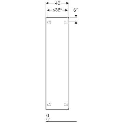 Будкрам купити Citterio Шафка бокова, висока, з 1 дверцятами, 400х1600х371 мм, корпус: сіро-коричневий дуб; фасад: скляна панель чорного кольору Citterio Шафка бокова, висока, з 1 дверцятами, 400х1600х371 мм, корпус: сіро-коричневий дуб; фасад: скляна панель чорного кольору 4