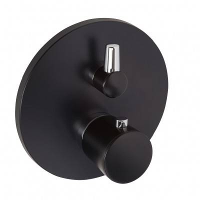 Будкрам купить Balance matt black Внешняя часть термостата для ванны