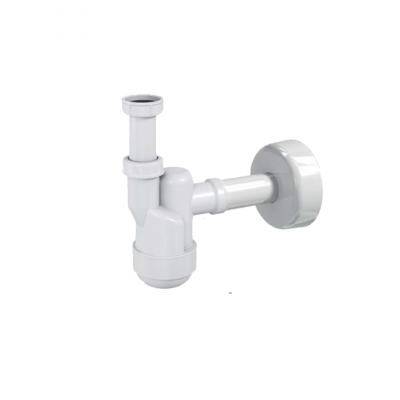 Будкрам купить Сифон для умывальника Ventloc с накидной гайкой 5/4", с шариком в середине (сухой затвор), сливная телескопическая трубка d32/50 с розеткой