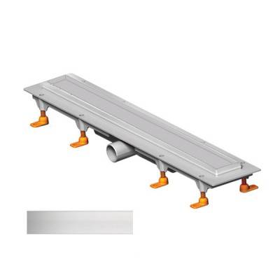 Будкрам купить Душевой канал 650мм с матовой решеткой под плитку с кромкой из нержавеющей стали