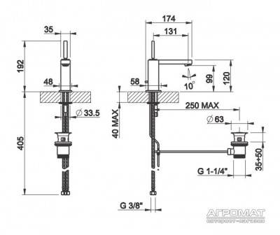 Будкрам купить Rettangolo J Смеситель для раковины, хром Rettangolo J Смеситель для раковины, хром 2