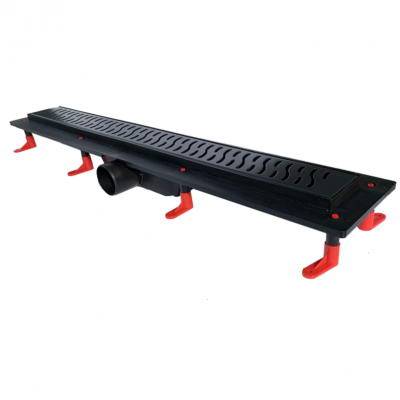 Будкрам купить Душевой канал с черной решеткой "Медиум", 700 мм