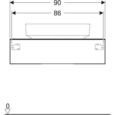 Будкрам купити VariForm Тумбочка для накладного умивальника,з одним висувним ящиком, полицею та сифоном: 90 см,корпус та фронт.част.: лава/лакований,матовий; панель:лава матовий VariForm Тумбочка для накладного умивальника,з одним висувним ящиком, полицею та сифоном: 90 см,корпус та фронт.част.: лава/лакований,матовий; панель:лава матовий 5