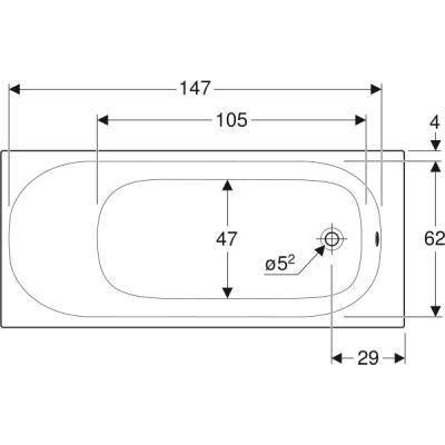 Будкрам купити Soana Ванна прямокутна 160x70см, тонкий край, злив та перелив в зоні ніг, з ніжками, колір білий Soana Ванна прямокутна 160x70см, тонкий край, злив та перелив в зоні ніг, з ніжками, колір білий 5