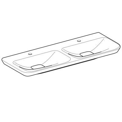 Будкрам купить myDay двойной Умывальник 130 см, с 2 отв.под смешаных параз., без перелива, с 2-мя крышками сливного клапана, с защ.покрытием KeraTect, цвет белый глянец myDay двойной Умывальник 130 см, с 2 отв.под смешаных параз., без перелива, с 2-мя крышками сливного клапана, с защ.покрытием KeraTect, цвет белый глянец 2