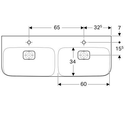 Будкрам купить myDay двойной Умывальник 130 см, с 2 отв.под смешаных параз., без перелива, с 2-мя крышками сливного клапана, с защ.покрытием KeraTect, цвет белый глянец myDay двойной Умывальник 130 см, с 2 отв.под смешаных параз., без перелива, с 2-мя крышками сливного клапана, с защ.покрытием KeraTect, цвет белый глянец 4