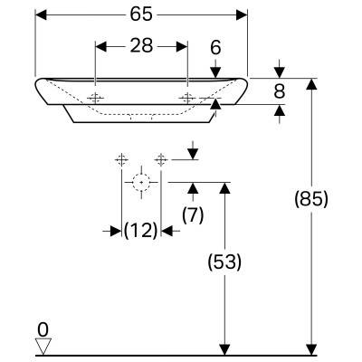 Будкрам купить myDay Умывальник 65 см, с 1 отв.под смешаных параз., без перелива, с крышкой сливного клапана, с защ.покрытием KeraTect, цвет белый глянец myDay Умывальник 65 см, с 1 отв.под смешаных параз., без перелива, с крышкой сливного клапана, с защ.покрытием KeraTect, цвет белый глянец 2