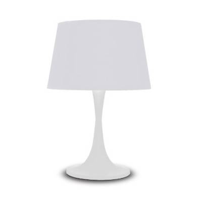 Будкрам купити Настольная лампа арт. London TL1 Big Bianco, металл белый матовый, абажур белый, D.32 H.48.5  max1*60W E27