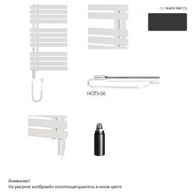 Будкрам купить POPSE-50/120C31L POPS ELECTRO Полотенцесушитель электрический, цвет BLACK MAT, с черным тэном, подключение слева POPSE-50/120C31L POPS ELECTRO Полотенцесушитель электрический, цвет BLACK MAT, с черным тэном, подключение слева 1_small