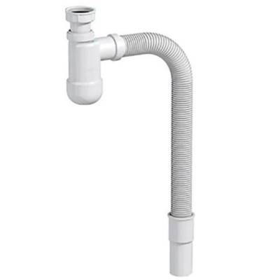 Будкрам купить Сифон для умывальника Basic телескопический, с накидной гайкой 5/4", гофра d32, переходник d32/40 с розеткой