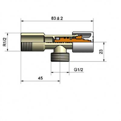 Будкрам купить Кран сантехнический грибковый хромированный, DN15 1/2x1/2 Кран сантехнический грибковый хромированный, DN15 1/2x1/2 2