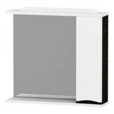 Будкрам купить LIKE зеркальный шкафчик 80 см. права, венге белый