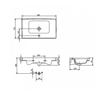 Будкрам купить CREA Раковина 80 CREA Раковина 80 3