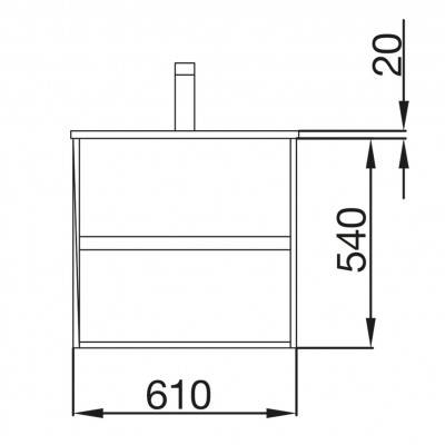 Будкрам купить Noja 600 Комплект мебели для ванной комнаты: тумба под раков. 600мм раковина 610х460, цвет серый мат Noja 600 Комплект мебели для ванной комнаты: тумба под раков. 600мм раковина 610х460, цвет серый мат 2