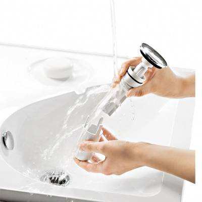 Будкрам купити Сифон для умивальника Easy Clean, телескопічний, легко очищується, вихід зливу d40/32, зливна гофра d32х892мм, перехідник d32/40 90° з розеткою, клік-клак Сифон для умивальника Easy Clean, телескопічний, легко очищується, вихід зливу d40/32, зливна гофра d32х892мм, перехідник d32/40 90° з розеткою, клік-клак 2