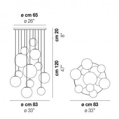 Будкрам купити Підвісний світильник PENDANT LAMP PUPPET G9 12X60W Підвісний світильник PENDANT LAMP PUPPET G9 12X60W 3
