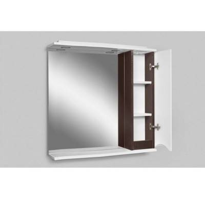 Будкрам купить LIKE зеркальный шкафчик 80 см. права, венге белый LIKE зеркальный шкафчик 80 см. права, венге белый 2