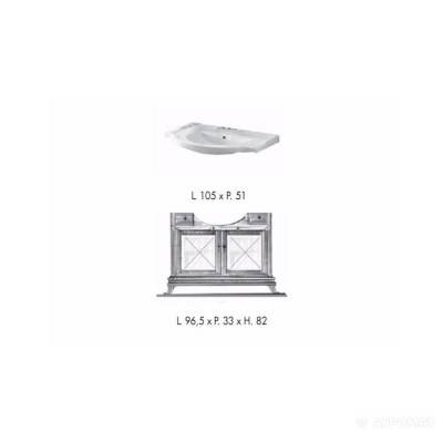 Будкрам купити MARRIOT Тумба під раковину, Laccato Patinato MARRIOT Тумба під раковину, Laccato Patinato 2