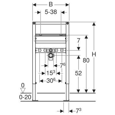 Будкрам купити Geberit Duofix монтажний елемент для підвісної раковини, висота 98/82 см Geberit Duofix монтажний елемент для підвісної раковини, висота 98/82 см 3