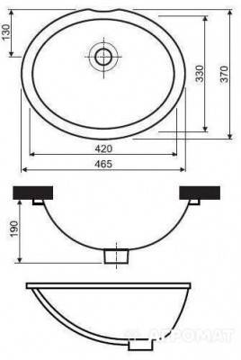 Будкрам купить NOVA TOP Раковина врезная NOVA TOP Раковина врезная 2