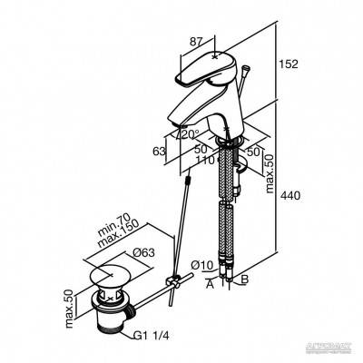 Будкрам купить ELARA Смеситель для раковины с донным клапаном ELARA Смеситель для раковины с донным клапаном 3
