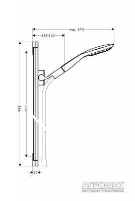 Будкрам купити PuraVida 150 3jet/PuraVida Unica Душовий набір PuraVida 150 3jet/PuraVida Unica Душовий набір 2