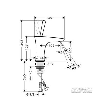Будкрам купити PuraVida 100 Змішувач д/раковини PuraVida 100 Змішувач д/раковини 2