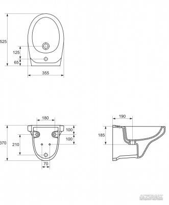 Будкрам купить DELFI Биде подвесное DELFI Биде подвесное 2