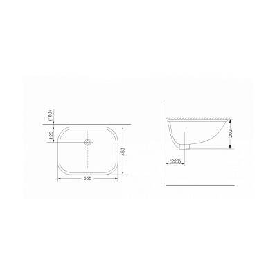 Будкрам купити QUADRA Раковина під стільницю QUADRA Раковина під стільницю 2