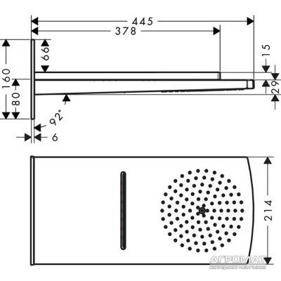Будкрам купить Raindance Rainfall 180 AIR 2jet Верхний душ Raindance Rainfall 180 AIR 2jet Верхний душ 4