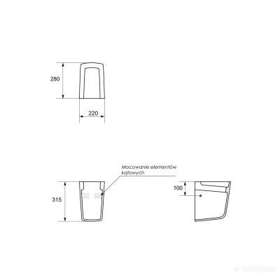 Будкрам купити CARINA Напівп'єдестал CARINA Напівп'єдестал 2