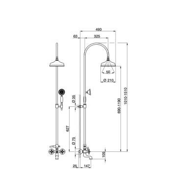 Будкрам купити Charlestone Душова система зі змішувачем д/ванни, хром (1уп) Charlestone Душова система зі змішувачем д/ванни, хром (1уп) 3