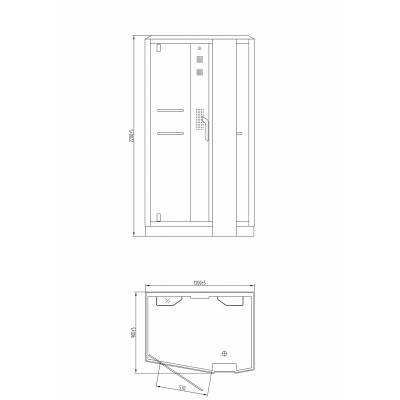 Будкрам купити SOUL Бокс паровий 1200х900х2200 мм, білий, лівий (5 пак) SOUL Бокс паровий 1200х900х2200 мм, білий, лівий (5 пак) 2