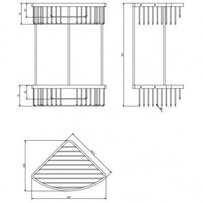 Будкрам купити Charlestone Душова система зі змішувачем д/душу, золото (1уп)